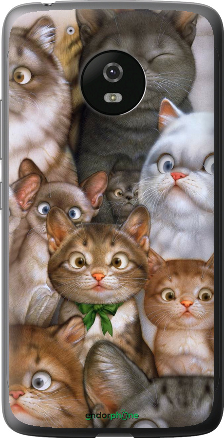 

Силіконовий чохол "Коти" для Motorola Moto G5