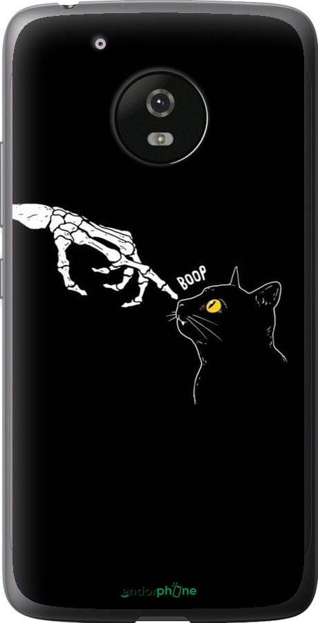 Силиконовый чехол Кошка для Motorola Moto G5 - 6505u-832 изображение 