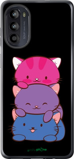 Силіконовий чехол Милі котятка для Motorola Moto G52 - 6518u-2691 изображение 