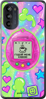 Силіконовий чохол 'Y2K Aesthetic Retro Pet: Годуй мене кавою' для Motorola Moto G52 зображення 3