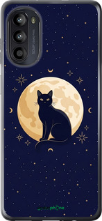Силиконовый чехол 'Cute Cat Celestial/Witchy' для Motorola Moto G52 изображение 3