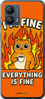 Силіконовий чехол Funny Cat для Motorola Moto G53 - 6786u-3047 изображение 