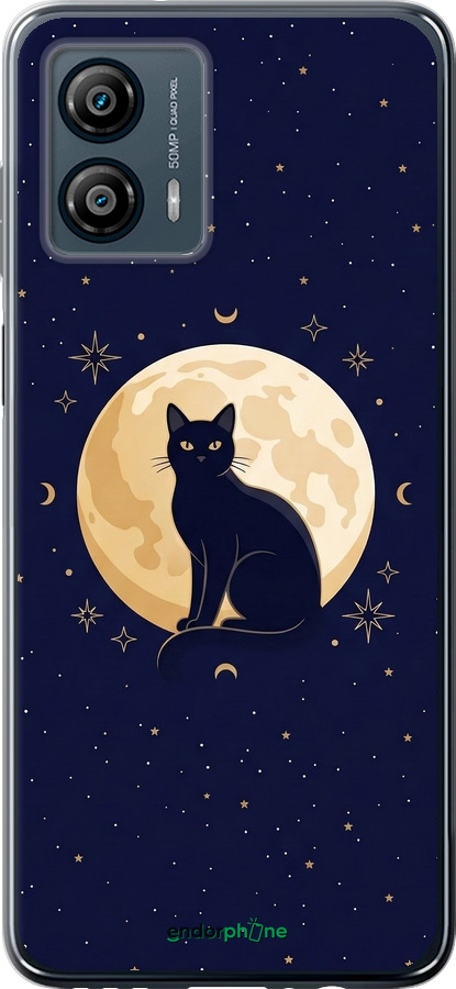Силіконовий чехол Cute Cat Celestial/Witchy для Motorola Moto G53 - 6787u-3047 изображение 