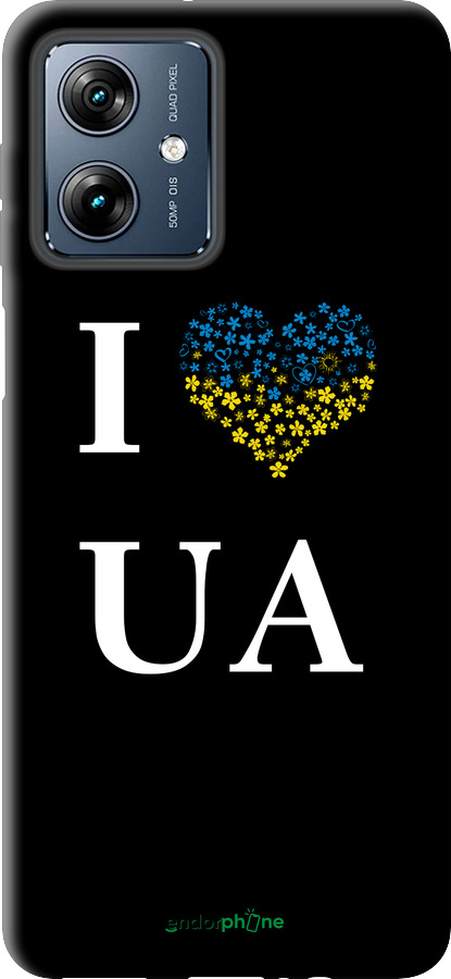 Силіконовий чехол I love UA для Motorola Moto G64 - 1112u-4014 изображение 