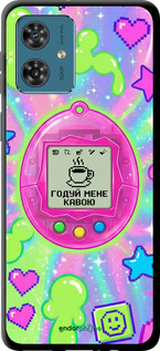 TPU чехол Y2K Aesthetic Retro Pet: Годуй мене кавою для Motorola Moto G54 - 6784b-3339 изображение 