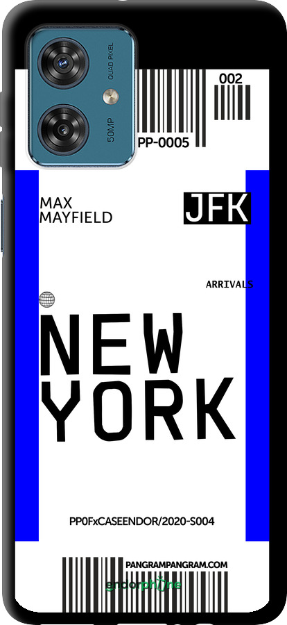 TPU чехол New York для Motorola Moto G54 - 4861b-3339 изображение 