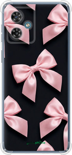 Силикон с усиленными углами чехол Coquette Ribbons Dark Coquette для Motorola Moto G54 - 6767sp-3339 изображение 