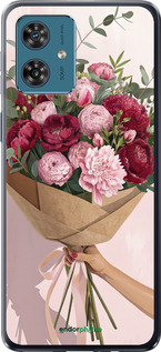 Силиконовый чехол Пионы 1 для Motorola Moto G54 - 6705u-3339 изображение 