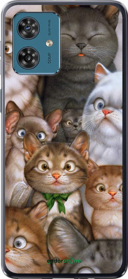 

Силіконовий чохол "Коти" для Motorola Moto G54