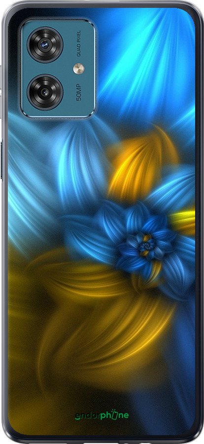 

Силіконовий чохол "Візерунок 46" для Motorola Moto G54, Синій