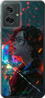 Силиконовый чехол Ночные огни для Motorola Moto G55 - 6096u-3843 изображение 