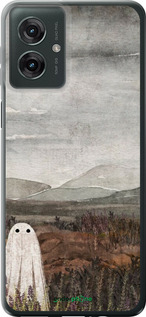 Силиконовый чехол Одинокий призрак на фоне гор для Motorola Moto G55 - 6486u-3843 изображение 