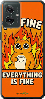 Силиконовый чехол 'Funny Cat' для Motorola Moto G55 изображение 5