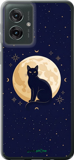 Силиконовый чехол 'Cute Cat Celestial/Witchy' для Motorola Moto G55 изображение 3