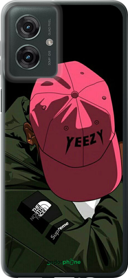 Силиконовый чехол logo de yeezy для Motorola Moto G55 - 3995u-3843 изображение 