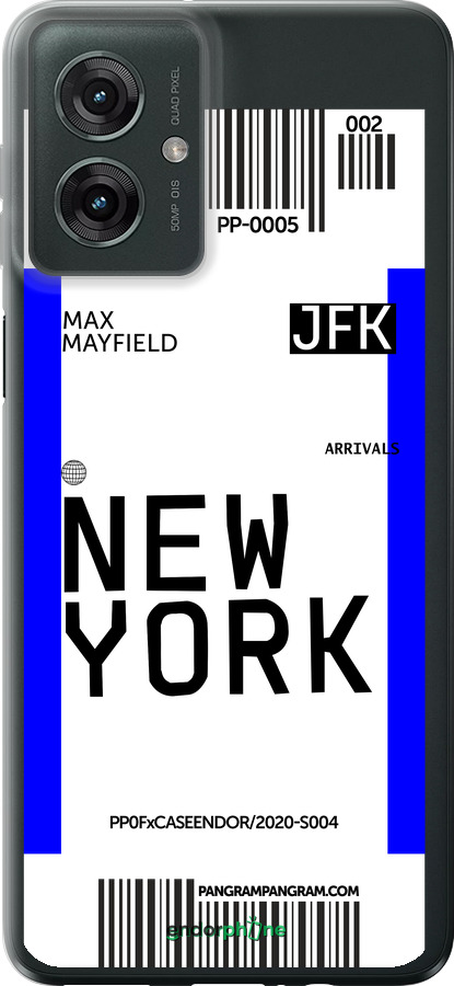 Силиконовый чехол New York для Motorola Moto G55 - 4861u-3843 изображение 