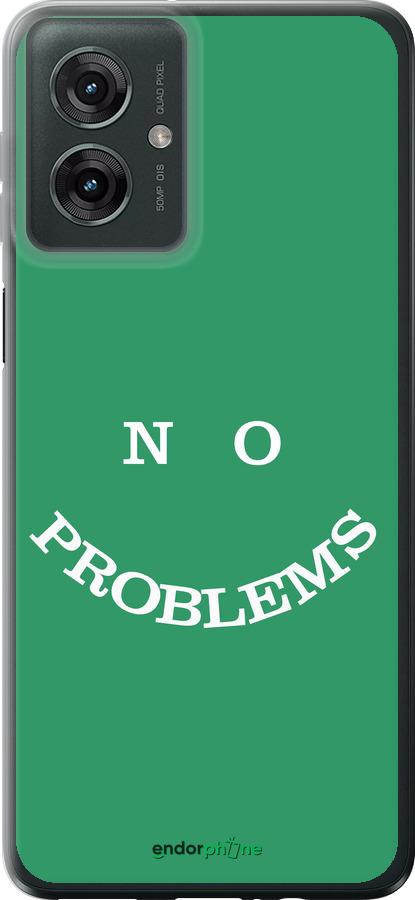 Силіконовий чехол No Problems для Motorola Moto G55 - 5573u-3843 изображение 