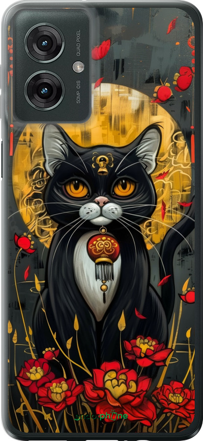 Силиконовый чехол China Cat для Motorola Moto G55 - 6134u-3843 изображение 