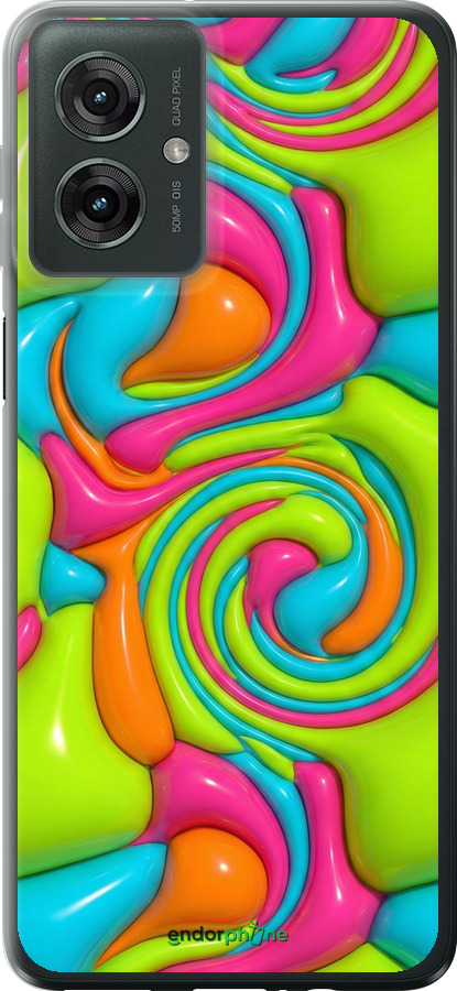 Силиконовый чехол Y2K Jelly Dream для Motorola Moto G55 - 6780u-3843 изображение 