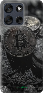 Силиконовый чехол Black Bitcoin для Motorola Moto G56 - 6090u-4124 изображение 