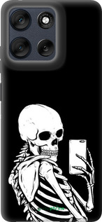 Силиконовый чехол Скелет делает Selfie для Motorola Moto G56 - 6535u-4124 изображение 