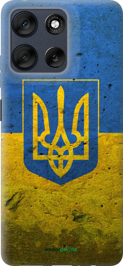 Силиконовый чехол Флаг и герб Украины 2 для Motorola Moto G56 - 378u-4124 изображение 