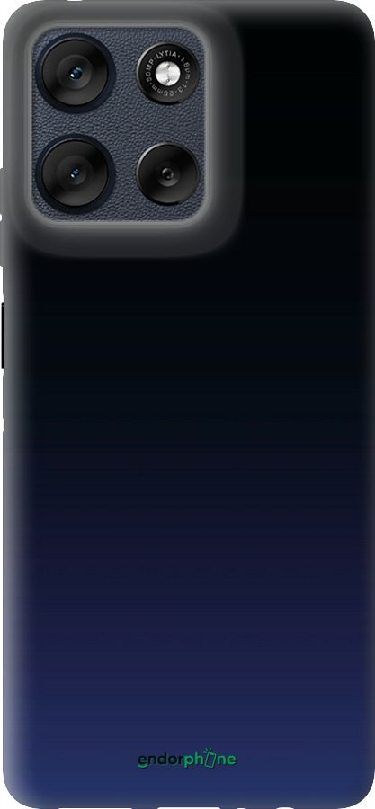 Силиконовый чехол Градиент в тёмно - синем стиле для Motorola Moto G56 - 6542u-4124 изображение 