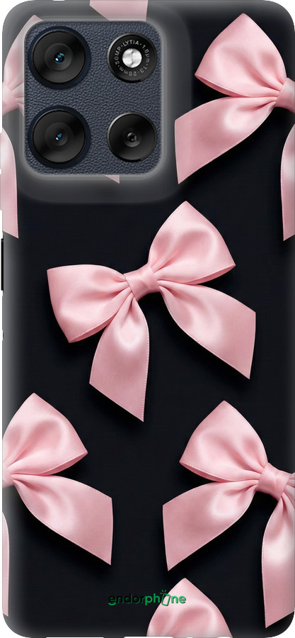 Силиконовый чехол Coquette Ribbons Dark Coquette для Motorola Moto G56 - 6767u-4124 изображение 