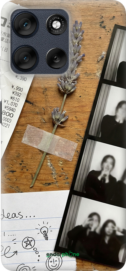 Силиконовый чехол Aesthetic Scrapbook Collage для Motorola Moto G56 - 6773u-4124 изображение 