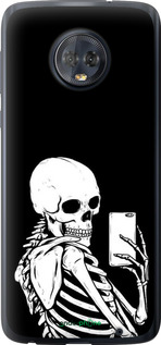 Силіконовий чехол Скелет робить Selfie для Motorola Moto G6 Plus - 6535u-976 изображение 