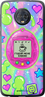 Силіконовий чохол 'Y2K Aesthetic Retro Pet: Годуй мене кавою' для Motorola Moto G6 Plus зображення 3