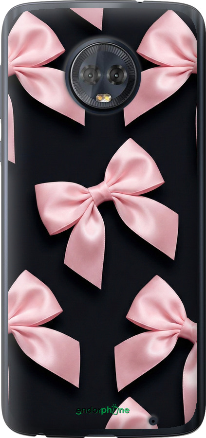 Силиконовый чехол Coquette Ribbons Dark Coquette для Motorola Moto G6 Plus - 6767u-976 изображение 