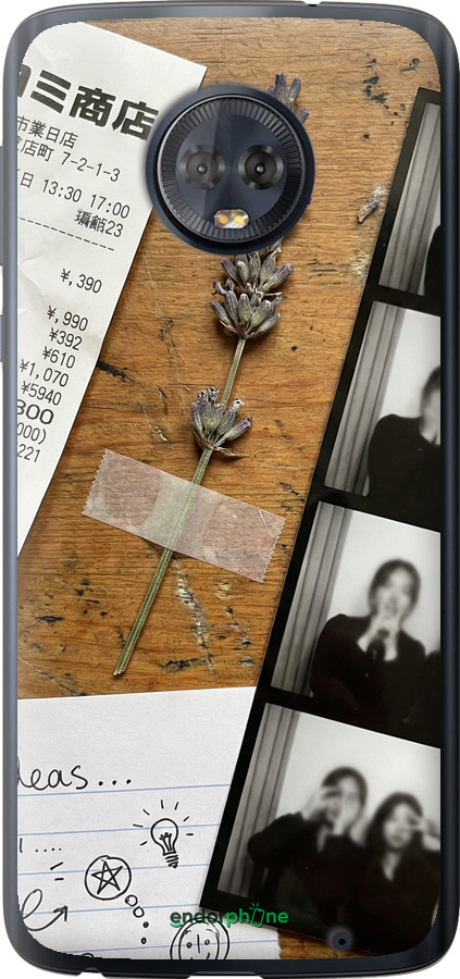 Силиконовый чехол Aesthetic Scrapbook Collage для Motorola Moto G6 Plus - 6773u-976 изображение 