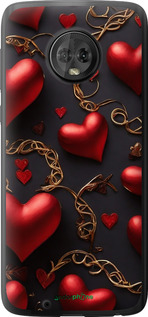 Силіконовий чехол Сердечки для Motorola Moto G6 - 5831u-982 изображение 