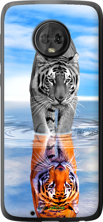 Силіконовий чехол Тигр для Motorola Moto G6 - 6016u-982 изображение 