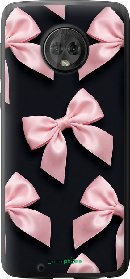 Силіконовий чехол Coquette Ribbons Dark Coquette для Motorola Moto G6 - 6767u-982 изображение 