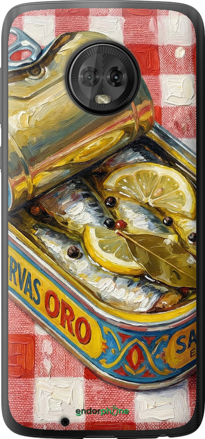 Силіконовий чехол Vintage Sardine Tin Phone для Motorola Moto G6 - 6772u-982 изображение 
