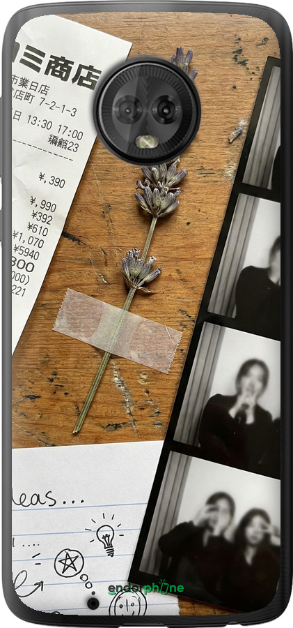 Силиконовый чехол Aesthetic Scrapbook Collage для Motorola Moto G6 - 6773u-982 изображение 