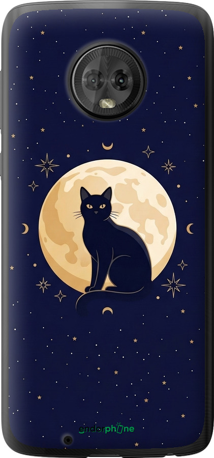 Силиконовый чехол Cute Cat Celestial/Witchy для Motorola Moto G6 - 6787u-982 изображение 