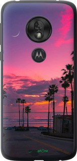 Силиконовый чехол Пальмы для Motorola Moto G7 Play - 5873u-1656 изображение 