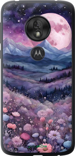 Силиконовый чехол Ночь луна арт для Motorola Moto G7 Play - 6319u-1656 изображение 
