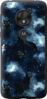 Силиконовый чехол Изображение Кошек с тёмной акварелью для Motorola Moto G7 Play - 6521u-1656 изображение 