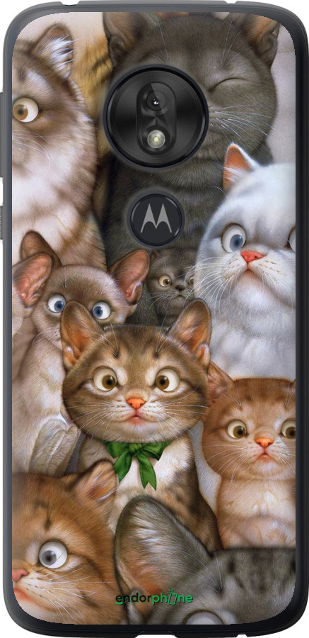 

Силіконовий чохол "Коти" для Motorola Moto G7 Play