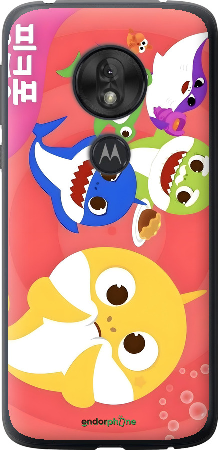 Силіконовий чехол Бейби Шаркс для Motorola Moto G7 Play - 6305u-1656 изображение 