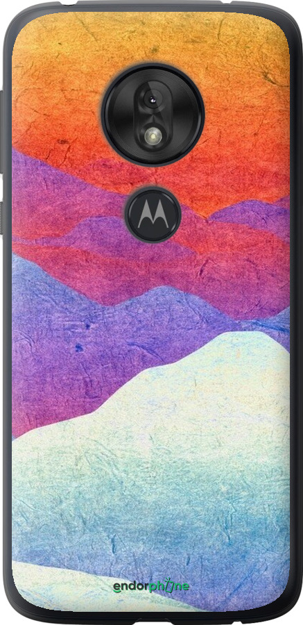 Силиконовый чехол Горный закат для Motorola Moto G7 Play - 6479u-1656 изображение 