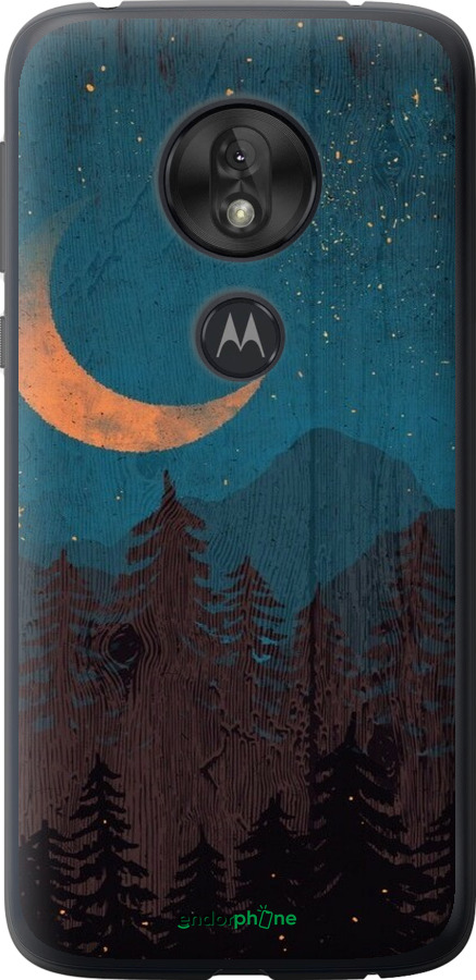 Силиконовый чехол Звездный лес для Motorola Moto G7 Play - 6480u-1656 изображение 