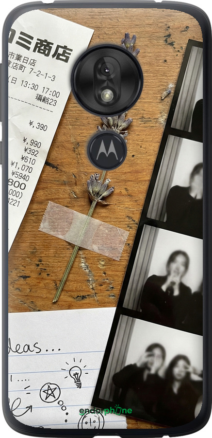 Силиконовый чехол Aesthetic Scrapbook Collage для Motorola Moto G7 Play - 6773u-1656 изображение 