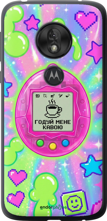 Силиконовый чехол Y2K Aesthetic Retro Pet: Годуй мене кавою для Motorola Moto G7 Play - 6784u-1656 изображение 
