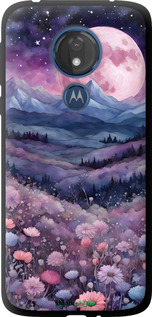 TPU чехол Ніч місяць арт для Motorola Moto G7 Power - 6319b-1657 изображение 