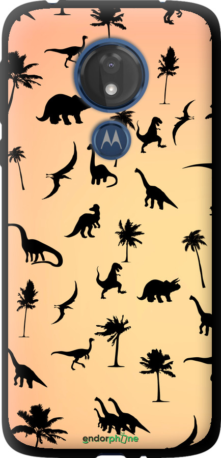 TPU чехол Динозаврики 1 для Motorola Moto G7 Power - 4772b-1657 изображение 